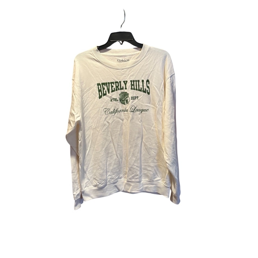 Golden Hour Beverly Hills Graphic Sweatshirt in White Medium